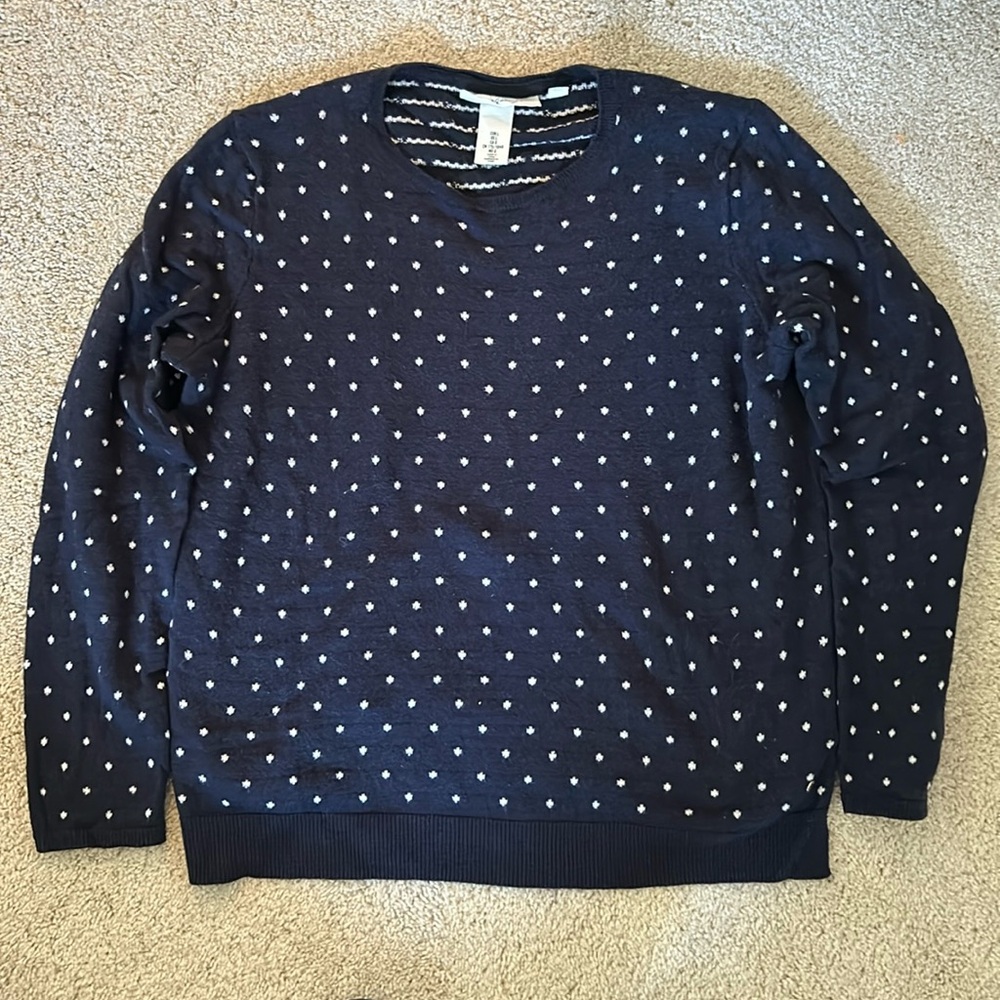 LOGG Label of Graded Goods - Blue and White Sweater - Large